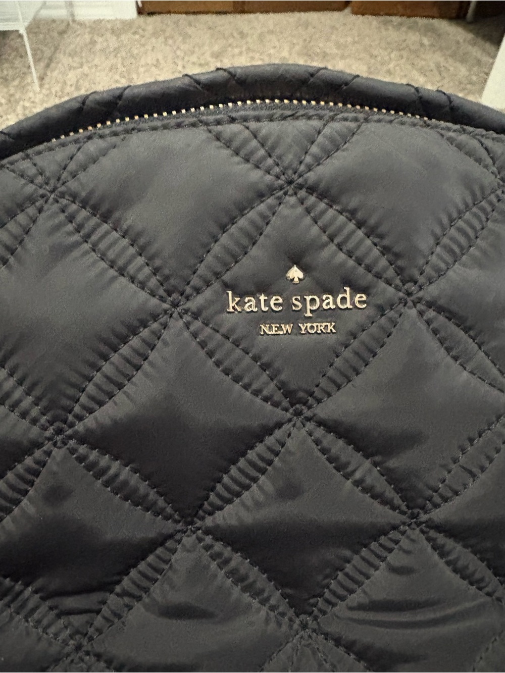 kate spade Quilted Black Nylon Backpack - Picture 3 of 6